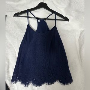 Forever 21 - Navy lace top *Size S*